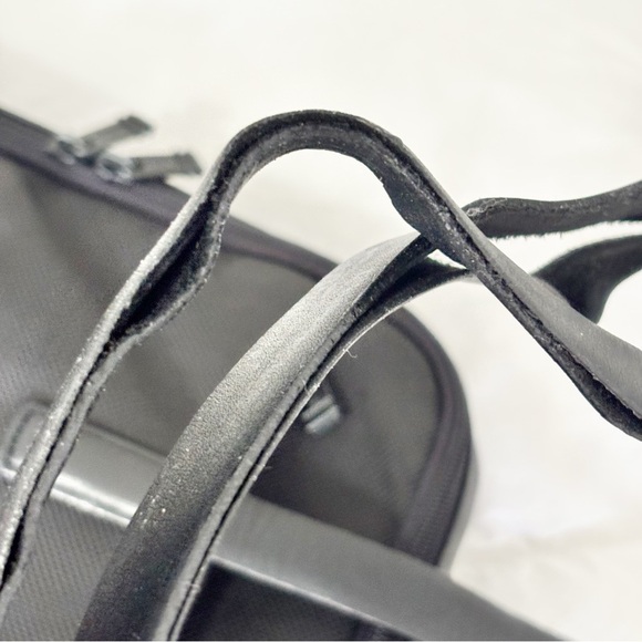 TUMI Laptop Briefcase Art Folio Zip Case Bag in Black BALLISTIC Nylon/Leather - Picture 14 of 16